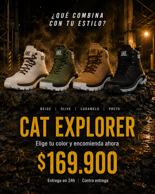 Botas Explorer verdes de estilo robusto